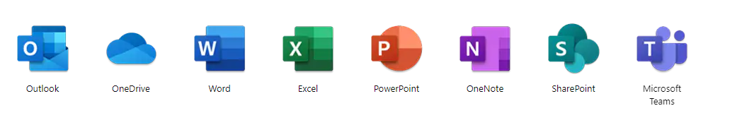 Office 365 Apps - Microsoft 365 Apps - Logos