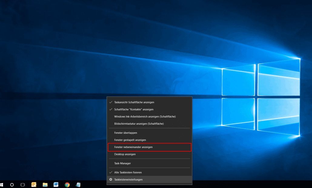 Windows 10 - Fenster nebeneinander anzeigen lassen
